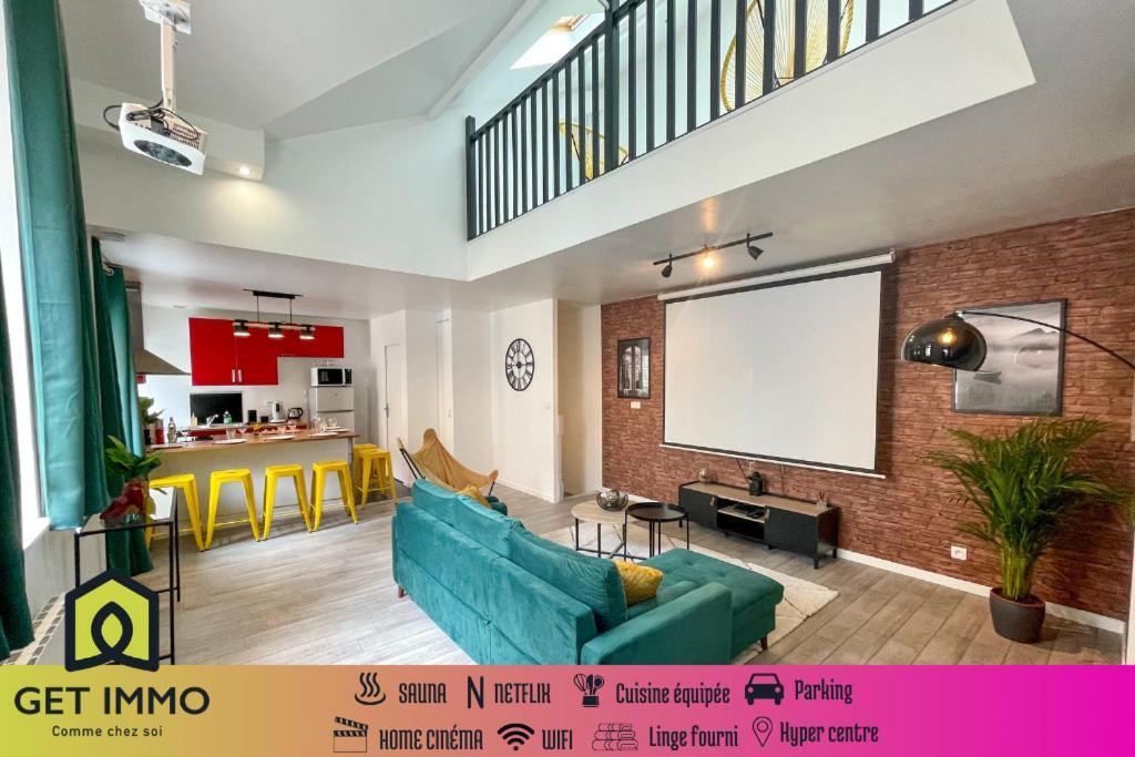 Superbe Appartement-Sauna-Cinema-Parking-Gare 阿棉 外观 照片